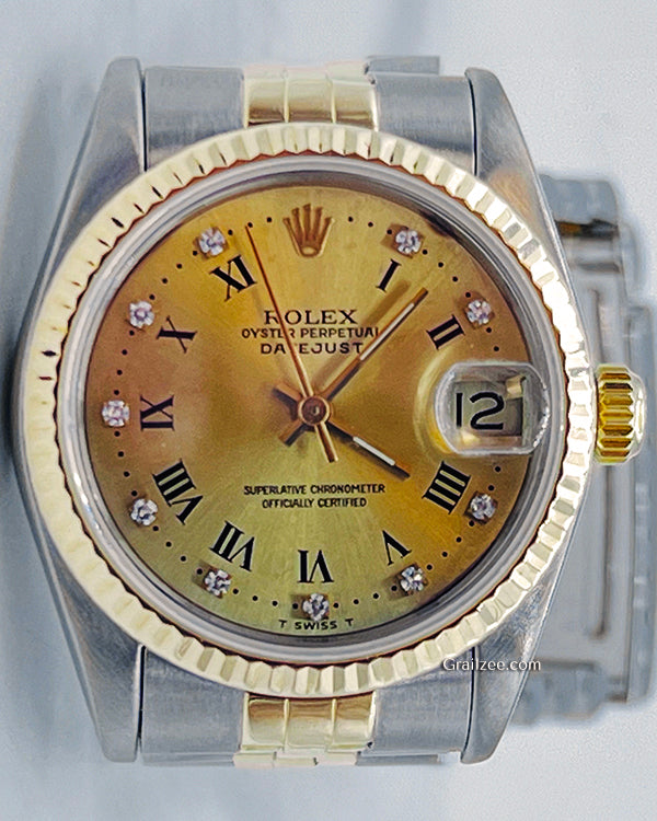 Rolex Datejust 31MM Gold Dial Two Tone Jubilee Bracelet (68273)