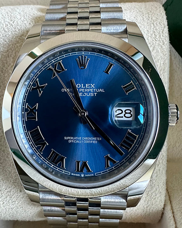 2023 Rolex Datejust 41MM Blue Dial Jubilee Bracelet (126300)