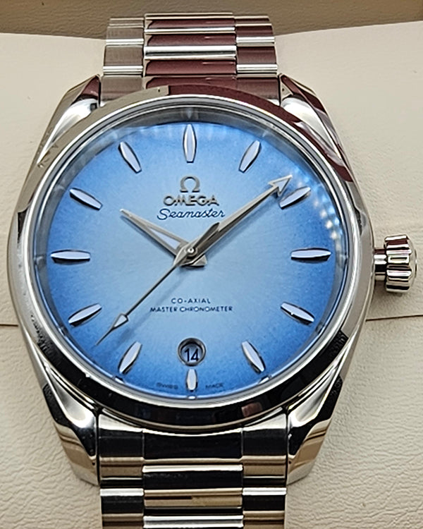 2023 Omega Seamaster Aqua Terra 38MM Blue Dial Steel Bracelet (220.10.38.20.03.004)