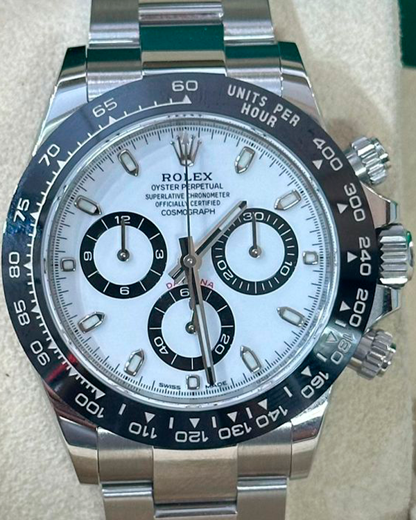 Rolex Cosmograph Daytona "Panda" 40MM White Dial Oyster Bracelet (116500LN)