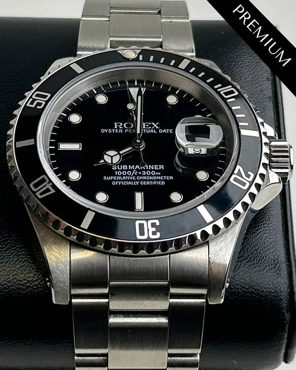 1992 Rolex Submariner 40MM Black Dial Oyster Bracelet (16610)