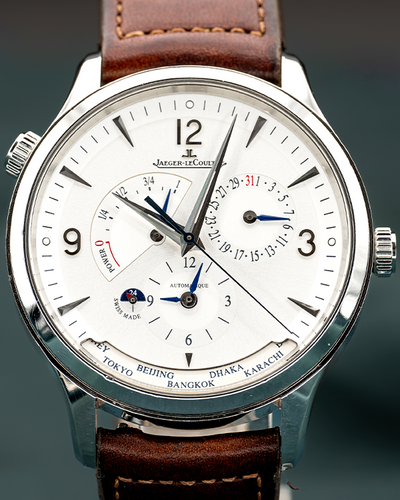 Jaeger-LeCoultre Master Control Geographic 40MM Silver Dial Leather Strap (Q4128420)