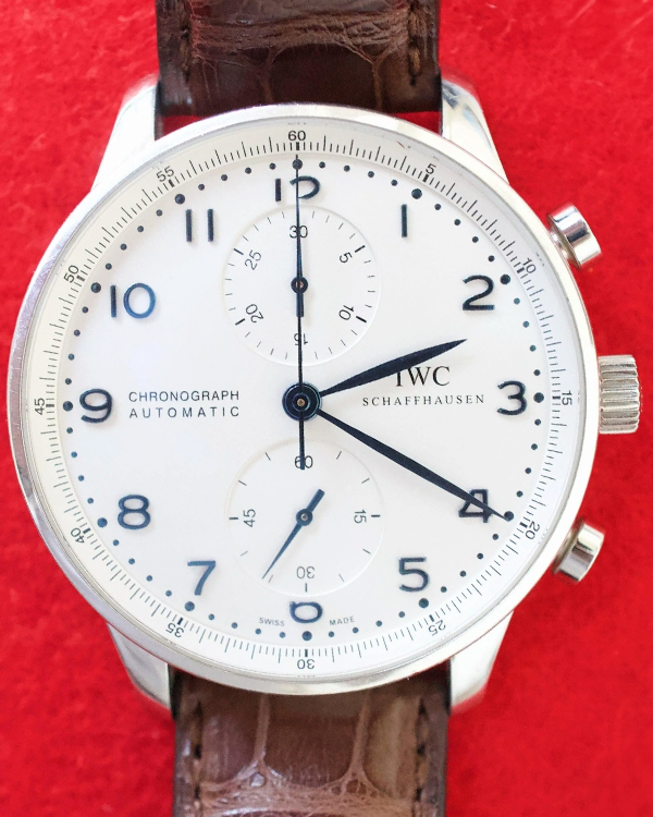 2013 IWC Schaffhausen Portugieser 41MM Cream Dial Leather Strap (IW371446)