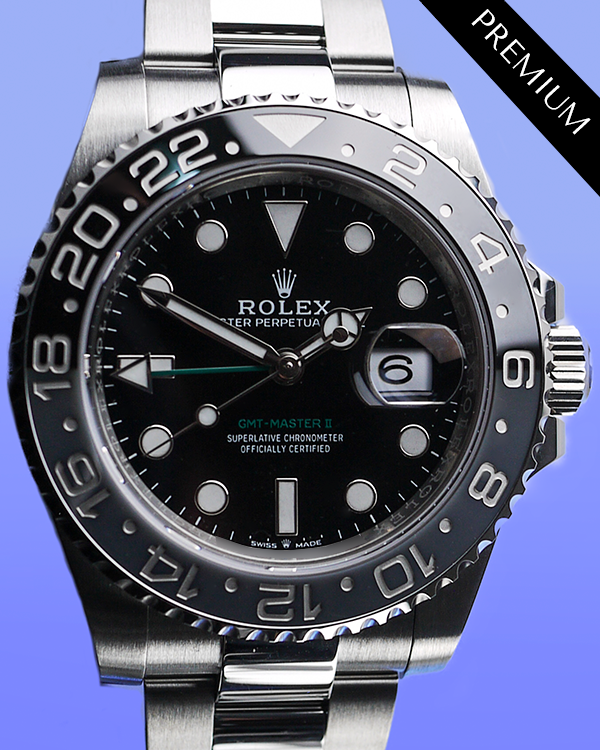 2024 Rolex GMT-Master II "Bruce Wayne" 40MM Black Dial Oystersteel Bracelet (126710GRNR)