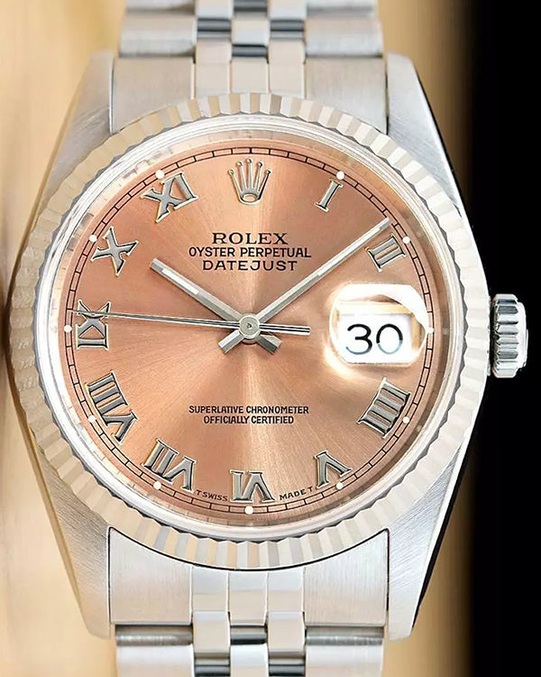 Rolex Datejust 36MM Pink Dial Jubilee Bracelet (16234)