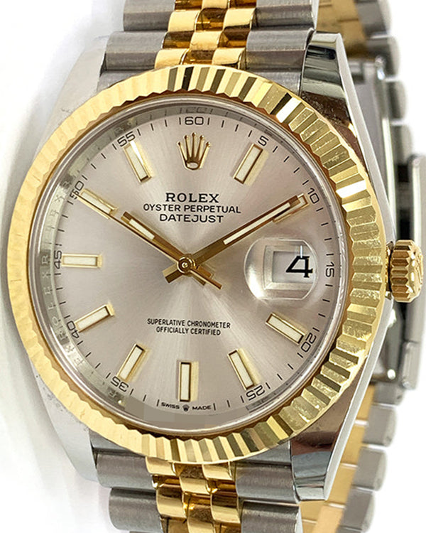 2022 Rolex Datejust 41MM Silver Dial Two-Tone Jubilee Bracelet (126333)