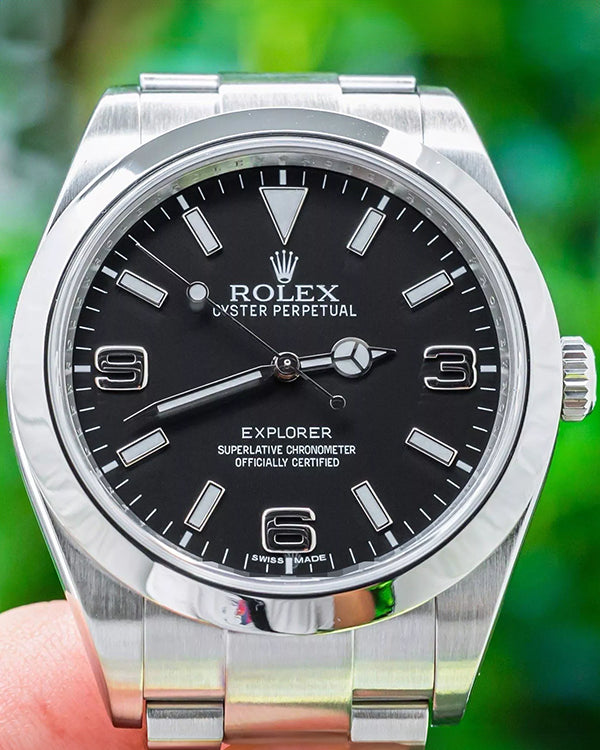 2013 Rolex Explorer 39MM Black Dial Oyster Bracelet (214270)