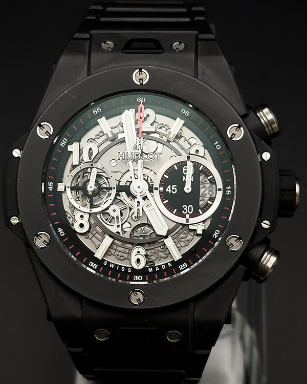 2017 Hublot Big Bang Unico 45MM Skeleton Dial Ceramic Bracelet (411.CI.1170.CI)