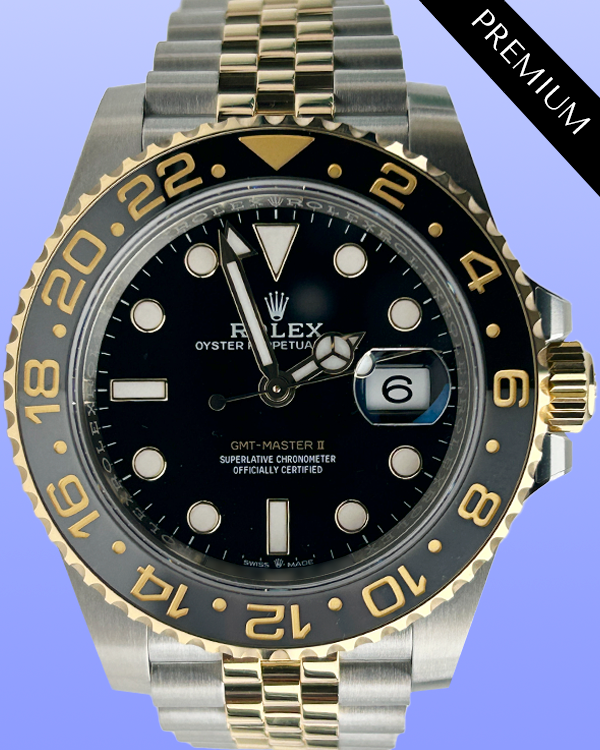 2024 Rolex GMT-Master II "Bumblebee" 40MM Black Dial Two-Tone Jubilee Bracelet (126713GRNR)