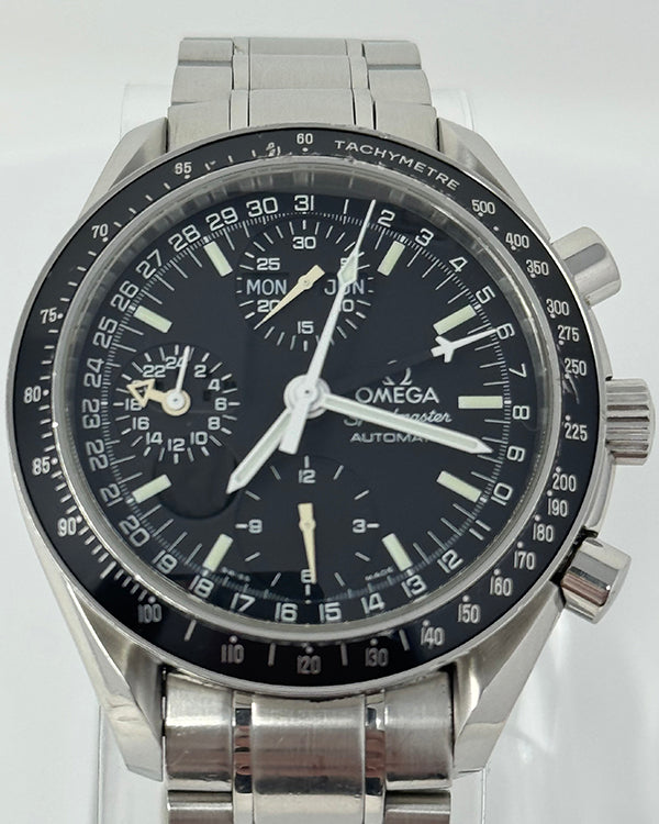 2004 Omega Speedmaster Day Date 39MM Black Dial Steel Bracelet (3520.50.00)