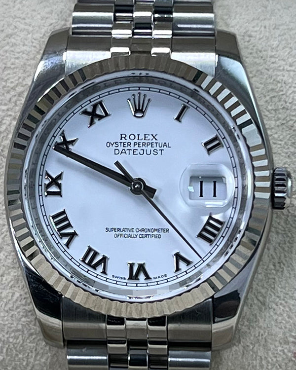 Rolex Datejust 36MM White Dial Jubilee Bracelet (116234)