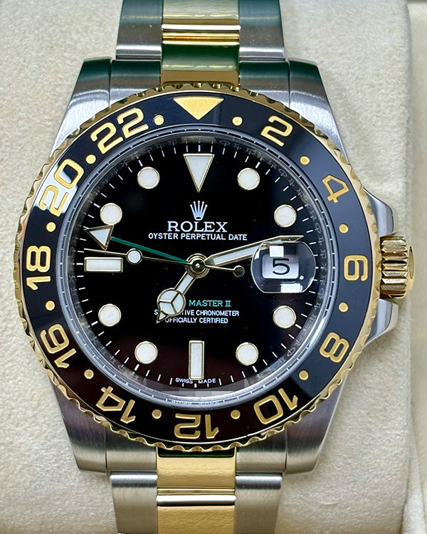 Rolex GMT-Master II 40MM Black Dial Two-Tone Oyster Bracelet (116713LN)