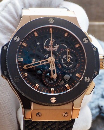 2008 Hublot Big Bang Aero Bang L.E. 44MM Skeleton Dial Rubber Strap (310.PM.1180.RX)