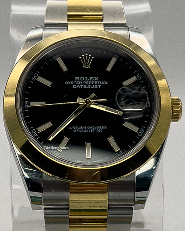 2019 Rolex Datejust 41MM Black Dial Two-Tone Bracelet (126303)