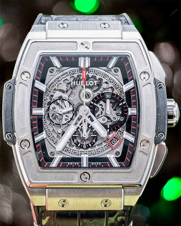 2018 Hublot Spirit of Big Bang 45MM Skeleton Dial Leather/Rubber Strap (601.NX.0173.LR)