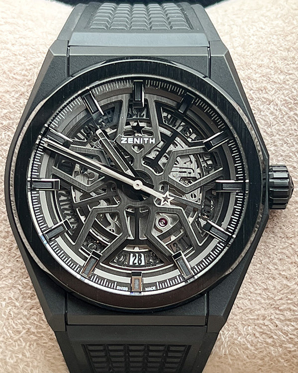Zenith Defy 41MM Skeleton Dial Rubber Strap (49.9000.670/77.R782)