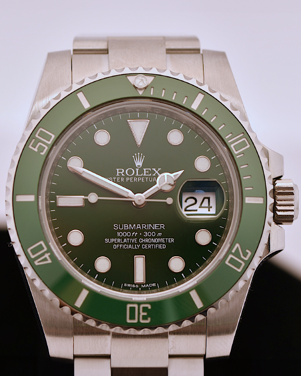 2014 Rolex Submariner Date “Hulk” 40MM Green Dial Oyster Bracelet (116610LV)