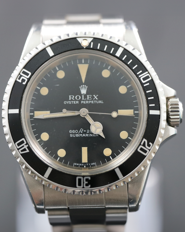 Rolex Submariner No Date Vintage 40MM Black Dial Steel Oyster Bracelet (5513)