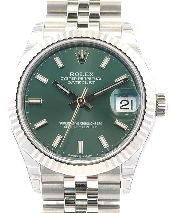 2023 Rolex Datejust 31MM Green Dial Jubilee Bracelet (278274)