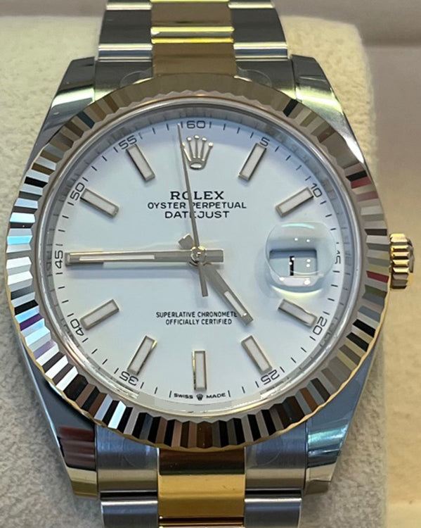 Rolex Datejust 41MM Silver Dial Two-Tone Bracelet (126333)