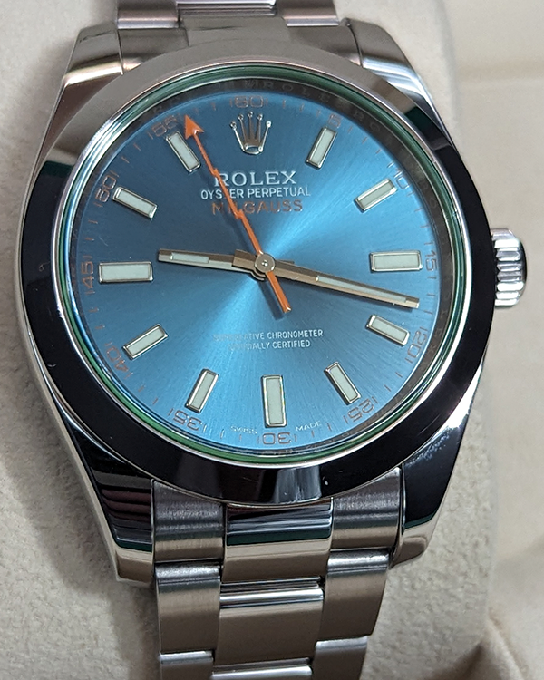 Rolex Milgauss 40MM Blue Dial Oyster Bracelet (116400GV)