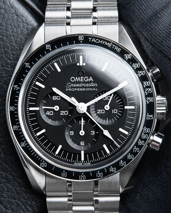 2022 Omega Speedmaster Professional Moonwatch 42MM Black Dial Steel Bracelet (310.30.42.50.01.002)