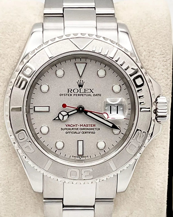 2002 (Y Serial) Rolex Yacht-Master 40MM Silver Dial Oyster Bracelet (16622)