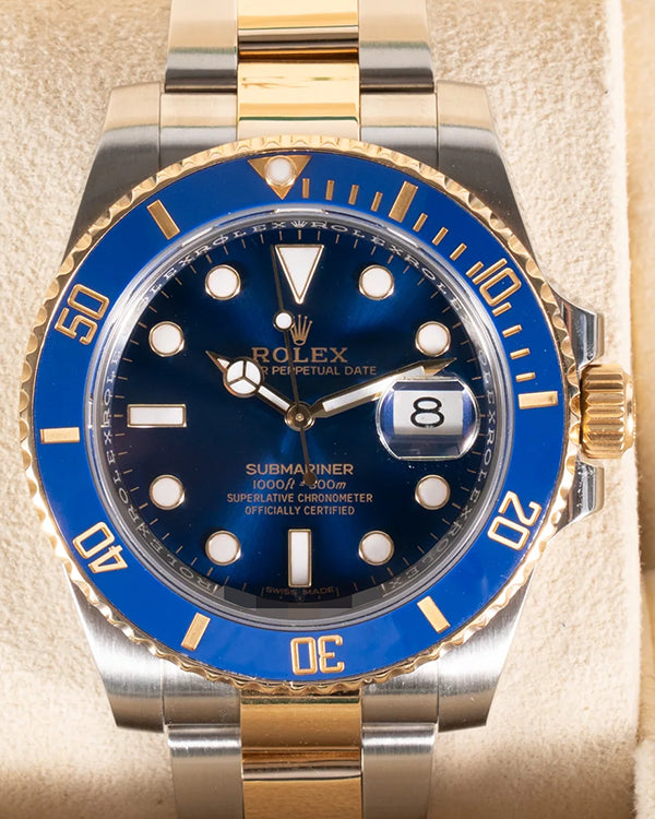 2018 Rolex Submariner Date "Bluesy" 40MM Blue Dial Two-Tone Oyster Bracelet (116613LB)