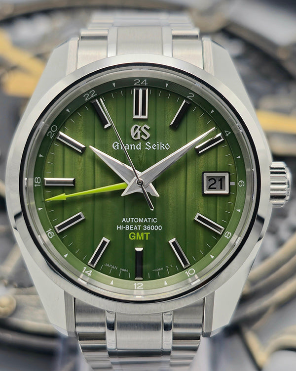 2024 Grand Seiko Heritage Collection GMT S.E. 40MM "Urban Bamboo" Dial Steel Bracelet (SBGJ259G)