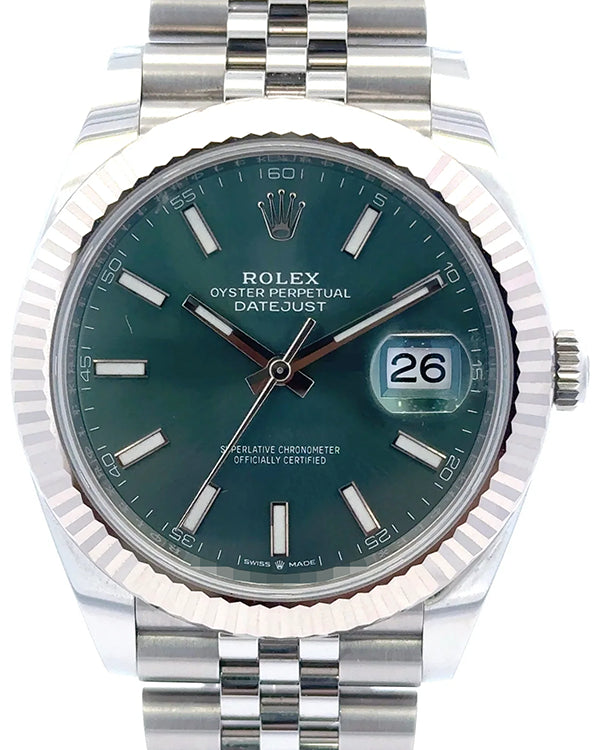 2023 Rolex Datejust 41MM Green Dial Jubilee Bracelet (126334)