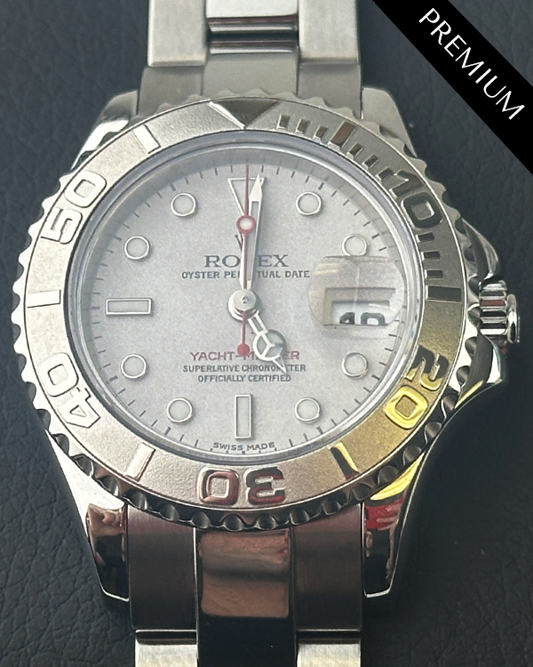 1999 (A Serial) Rolex Yacht-Master 29MM Silver Dial Oyster Bracelet (169622)