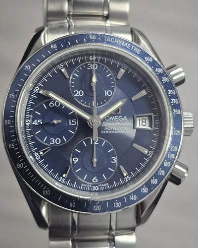 2007 Omega Speedmaster Date 40MM Blue Dial Steel Bracelet (3212.80.00)