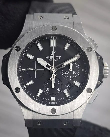 Hublot Big Bang 44MM Black Dial Rubber Strap (301.SX.1170.RX)