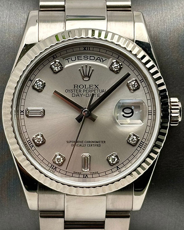 Rolex Day-Date 36MM Silver Dial Oyster Bracelet (118239)