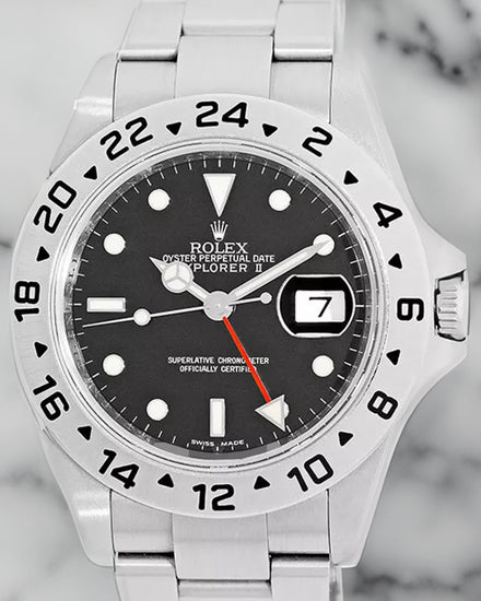 2007 Rolex Explorer II 40MM Black Dial Oyster Bracelet (16570)
