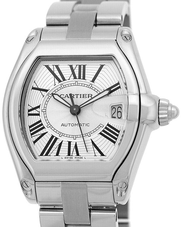 Cartier Roadster De Cartier 37x35MM Silver Dial Steel Bracelet (W62025V3 - 2510)