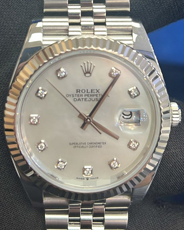 Rolex Datejust 41MM Mother of Pearl Dial Jubilee Bracelet (126334)