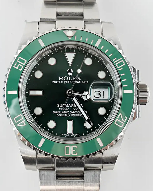 2016 Rolex Submariner Date "Hulk" 40MM Green Dial Oyster Bracelet (116610LV)