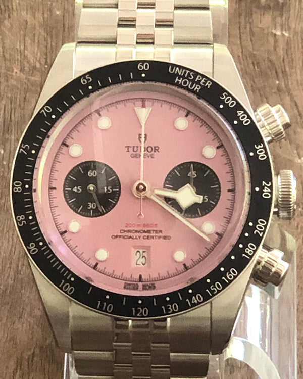 2024 Tudor Black Bay 41MM Pink Dial Steel Bracelet (79360N)