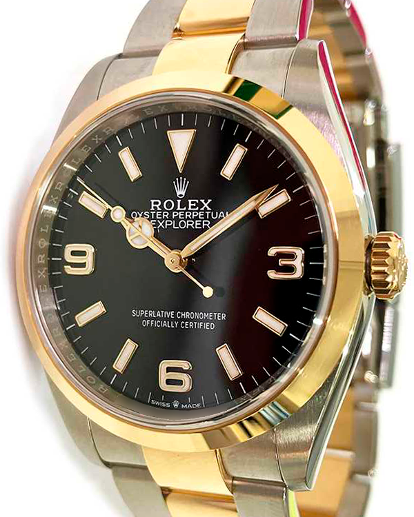 2023 Rolex Explorer 36MM Black Dial Two-Tone Oyster Bracelet (124273)