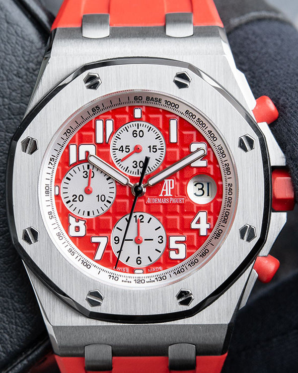 Audemars Piguet Royal Oak Offshore "Rhone Fusterie" L.E. 42MM Red Dial Rubber Strap (26108ST.OO.D066CR.01)