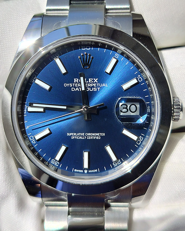 2024 Rolex Datejust 41MM Blue Dial Oyster Bracelet (126300)