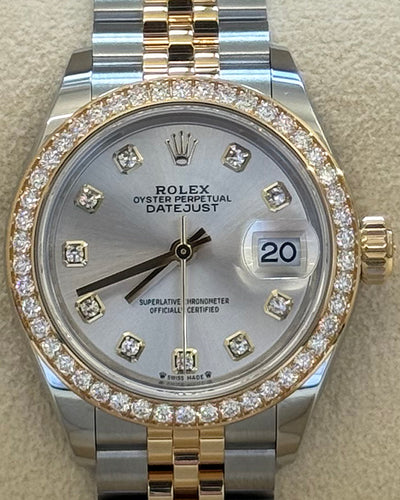 2024 Rolex Lady-Datejust 28MM Grey Dial Two-Tone Jubilee Bracelet (279383RBR)