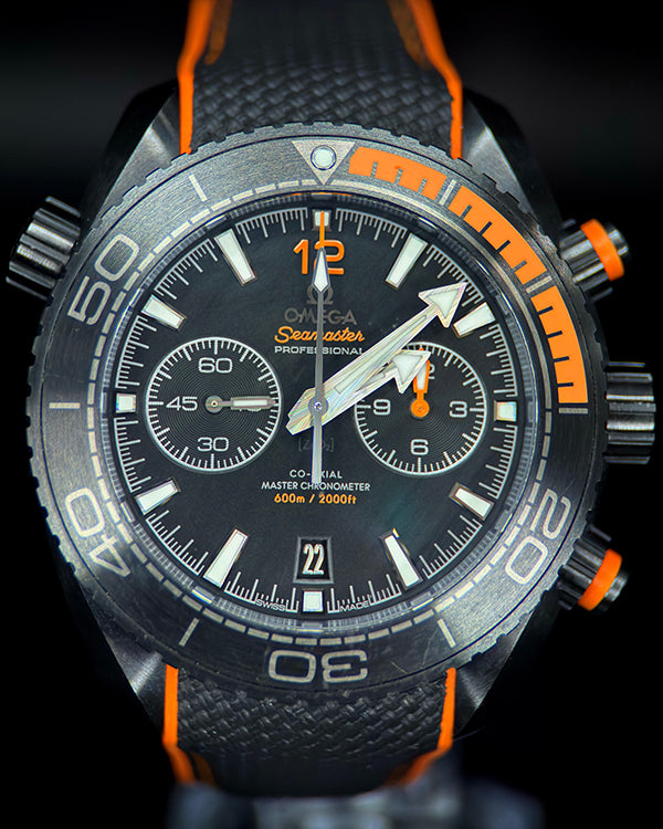 2020 Omega Seamaster Planet Ocean Chronograph 45.5MM Black Dial Rubber Strap (215.92.46.51.01.001)