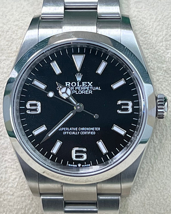 Rolex Explorer 36MM Black Dial Oyster Bracelet (124270)