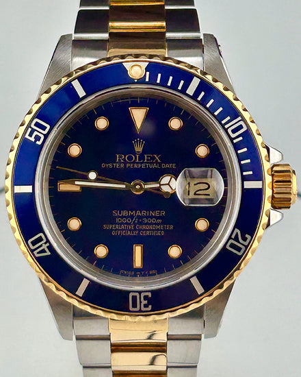 Rolex Submariner "Bluesy" 40MM Blue Dial Two-Tone Oyster Bracelet (16803)