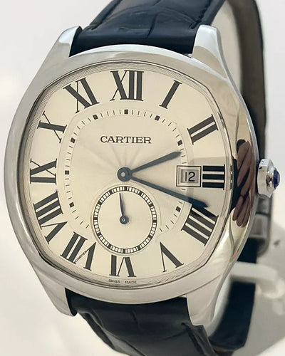 2016 Cartier Drive De Cartier 40MM White Dial Leather Strap (WSNM0004)