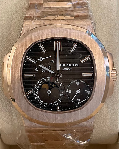 Patek Philippe Nautilus 40MM Brown Dial Rose Gold Bracelet (5712/1R-001)