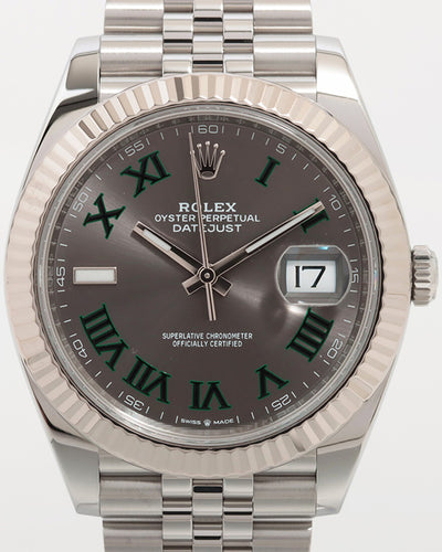 2021 Rolex Datejust "Wimbledon" 41MM Grey Dial Jubilee Bracelet (126334)