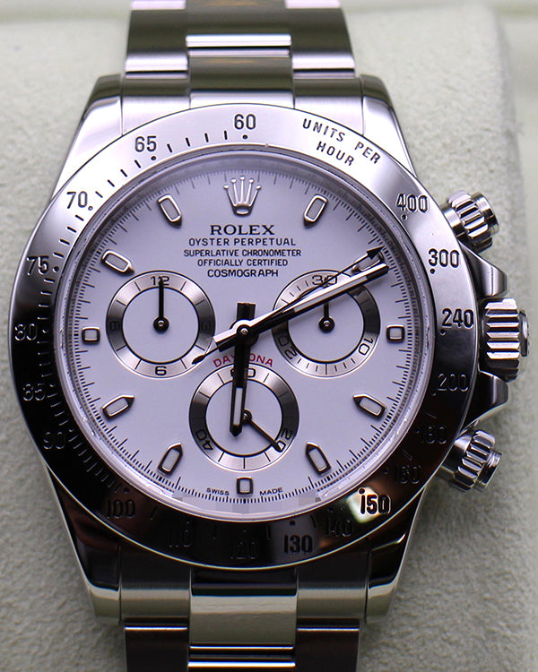 Rolex Cosmograph Daytona 40MM White Dial Oyster Bracelet (116520)